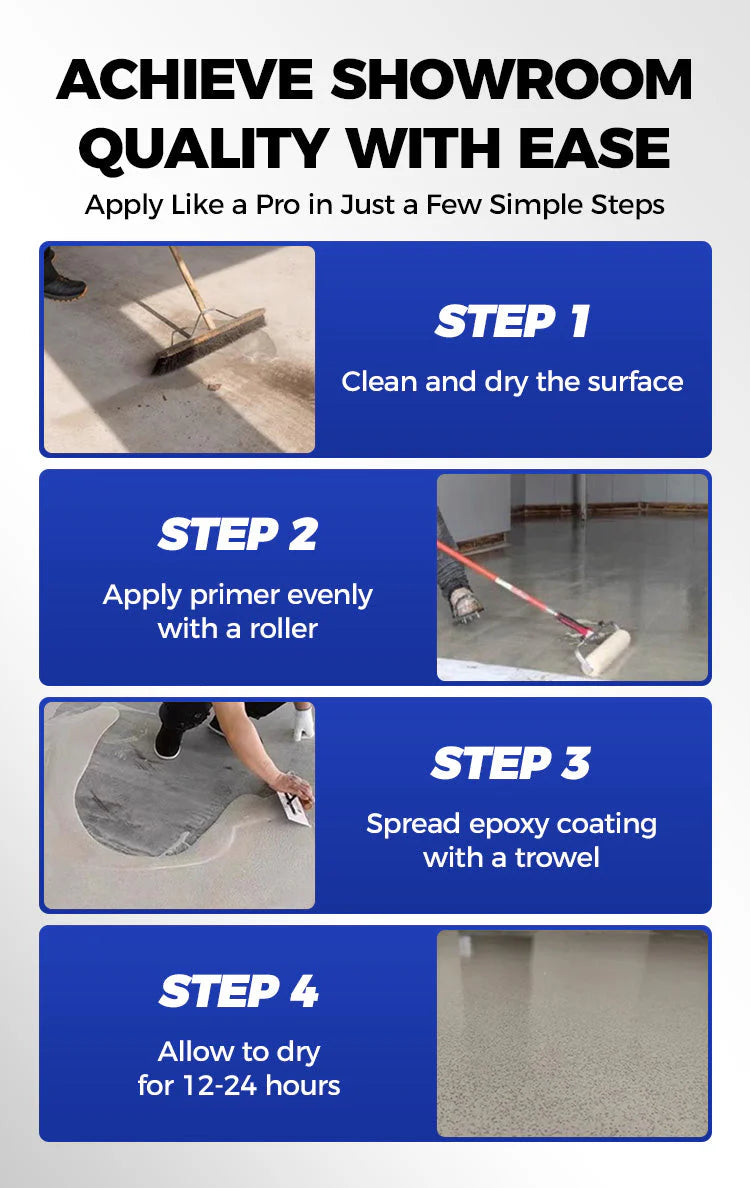 ✨2025 HOT SALE New Arrival✨High-Gloss Marble Finish Epoxy Floor Coating