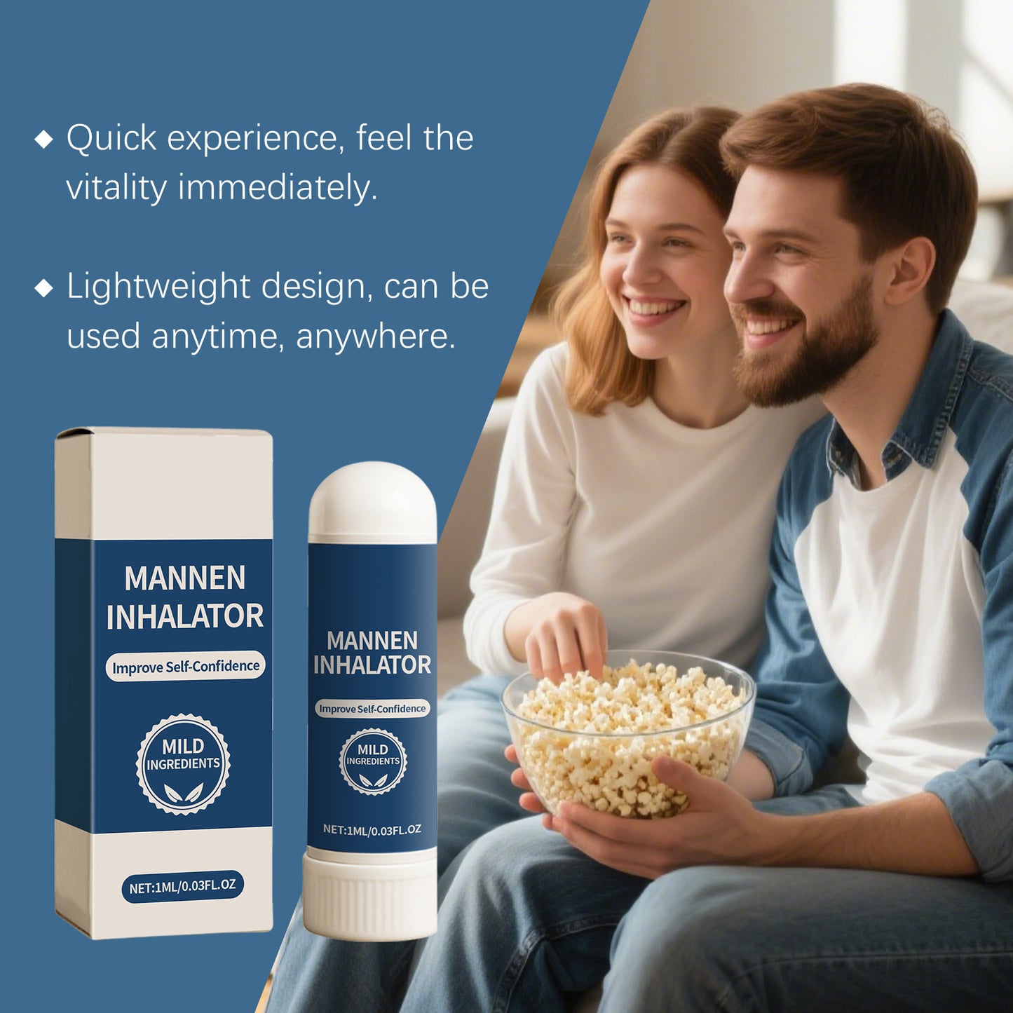 🔥🔥🔥 Last Day 76% OFF Men's nasal suction stick Improving men's physical strength and stamina issues