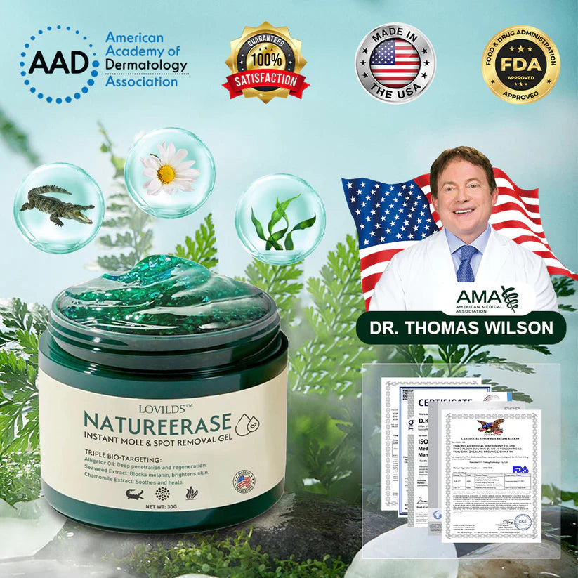 ✅Official Store: LOVILDS™ NatureErase Instant Mole & Spot Removal Gel