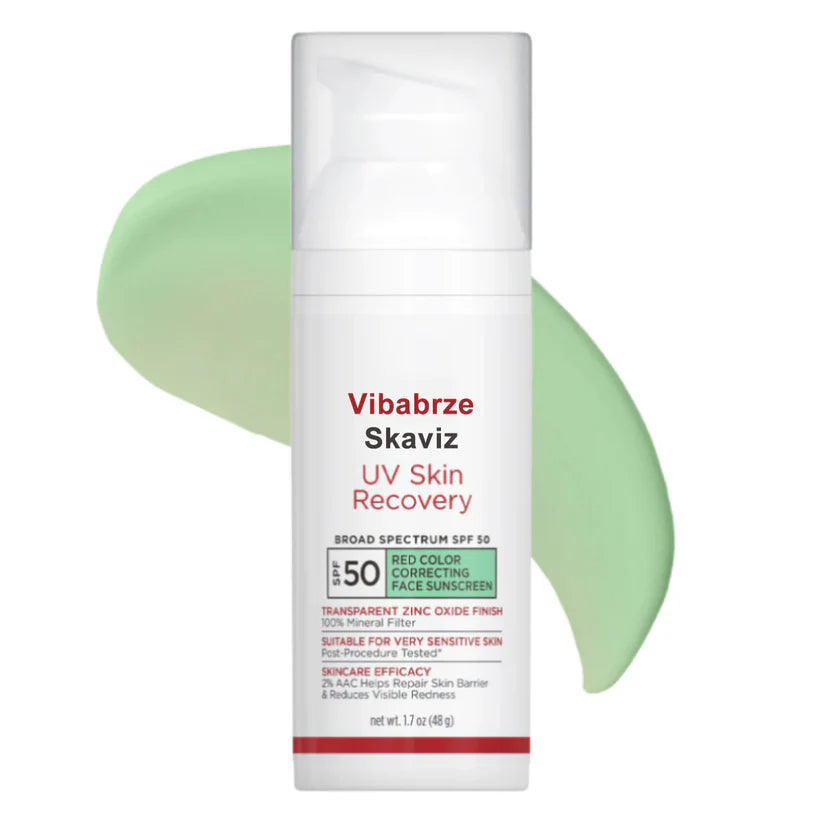 Green Color-Correcting Sunscreen SPF 50 – Neutralizes Redness & Evens Skin Tone